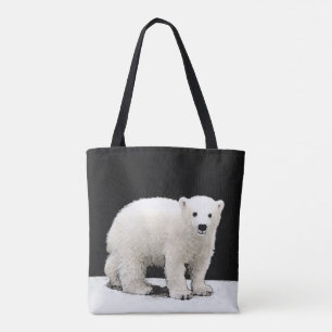 Polar Bear Unge-målning - originalbild av vilda d Tygkasse