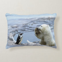 Polar Bear Unge och Penguin Best Friends