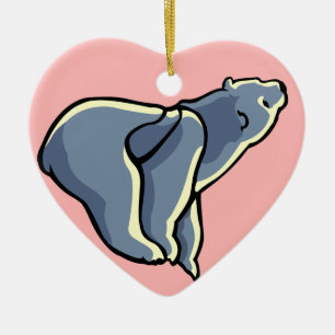 Polar Bear Unge Ornament Personlig Bear Art Gift