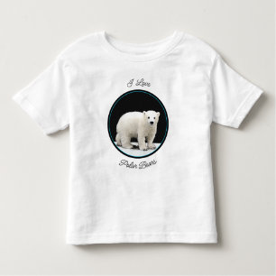 Polar Bear Unge Painting - Oiginal Wildlife Art T Shirt
