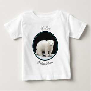 Polar Bear Unge Painting - Oiginal Wildlife Art T Shirt