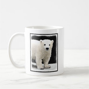 Polar Bear Unge Painting - Original Wildlife Art Kaffemugg