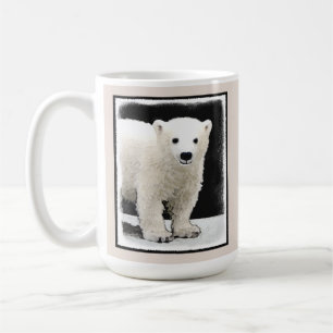Polar Bear Unge Painting - Original Wildlife Art Kaffemugg