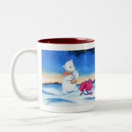 Polar Bear Unge stoppad Bunny Mugg