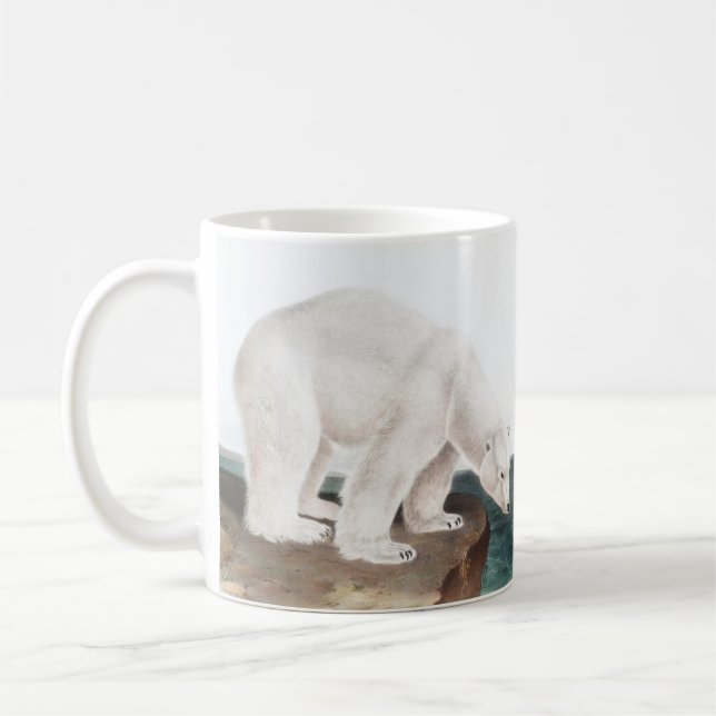 Polar Bear (Ursus maritimus) Illustration Kaffemugg (Vänster)