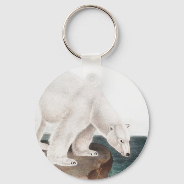Polar Bear (Ursus maritimus) Illustration Nyckelring (Framsida)