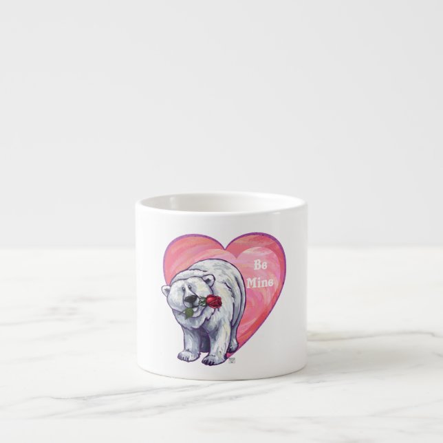 Polar Bear Valentindagen Espressomugg (Framsidan)