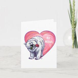 Polar Bear Valentindagen Helgkort