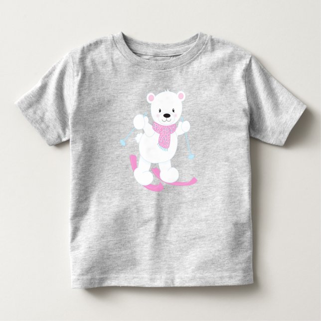 Polar Bear, Vit björn, Kutbjörn, Skjutbjörn T Shirt (Framsida)