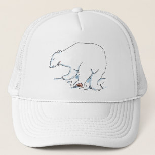 Polar Bear vit skum trucker hatt Keps