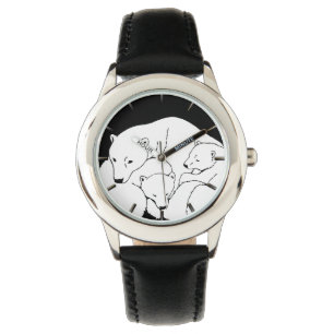 Polar Bear Watch Barn Wildlife Bear Wrist Watch Armbandsur