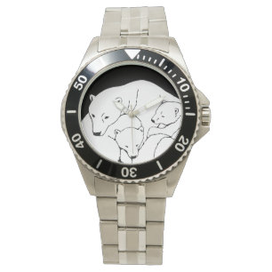 Polar Bear Watch Wildlife Bear Unge Wrist Watch Armbandsur