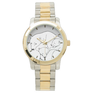 Polar Bear Watch Wildlife Bear Unge Wrist Watch Armbandsur