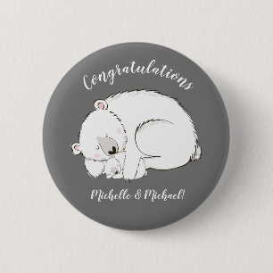 Polar Bear Winter Baby Shower Knapp