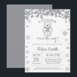 Polar Bear Winter Baby Shower Snowflake-inbjudan Inbjudningar<br><div class="desc">Polar Bear Winter Baby Shower Snowflake-inbjudan. Grått Snowflake. Bjud in barn eller flicka. Winter Helgdag Baby Shower Inbjudan. Vit bakgrund. Om du vill göra ytterligare anpassningar klickar du på knappen "Anpassa" och användor verktyg som är utformat för att ändra mallen.</div>
