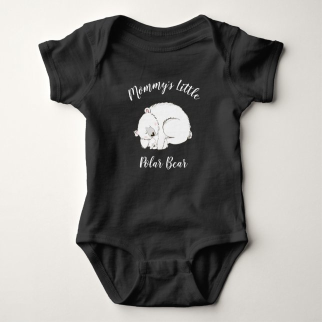 Polar Bear Winter Baby Shower T Shirt (Framsida)
