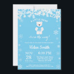 Polar Bear Winter Blue Boy Shower Snowflake Inbjudningar<br><div class="desc">Polar Bear Winter Blue Boy Shower Snowflake-inbjudan. Vit snöflummel. Bjud in pojkbabyskor. Winter Helgdag Baby Shower Inbjudan. Blåbakgrund. Om du vill göra ytterligare anpassningar klickar du på knappen "Anpassa" och användor verktyg som är utformat för att ändra mallen.</div>
