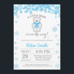 Polar Bear Winter Blue Boy Shower Snowflake Inbjudningar<br><div class="desc">Polar Bear Winter Blue Boy Shower Snowflake-inbjudan. Blue Snowflake. Bjud in barn eller flicka. Winter Helgdag Baby Shower Inbjudan. Vit bakgrund. Om du vill göra ytterligare anpassningar klickar du på knappen "Anpassa" och användor verktyg som är utformat för att ändra mallen.</div>