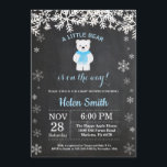 Polar Bear Winter Boy Shower Chalkboard Inbjudningar<br><div class="desc">Polar Bear Winter Boy Shower-inbjudan. Vit snöflummel. Bjud in pojkbabyskor. Winter Helgdag Baby Shower Inbjudan. Bakgrund för kalkbord. Black and White. Om du vill göra ytterligare anpassningar klickar du på knappen "Anpassa" och användor verktyg som är utformat för att ändra mallen.</div>