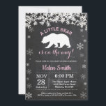 Polar Bear Winter Girl Baby Shower Chalkboard Inbjudningar<br><div class="desc">Polar Bear Winter Girl Baby Shower-inbjudan. Vit snöflummel. Bjud in för barn. Winter Helgdag Baby Shower Inbjudan. Bakgrund för kalkbord. Black and White. Om du vill göra ytterligare anpassningar klickar du på knappen "Anpassa" och användor verktyg som är utformat för att ändra mallen.</div>