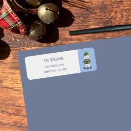 Polar Bear with Gifts Helgdag Return-adressetikett Returadress Etikett