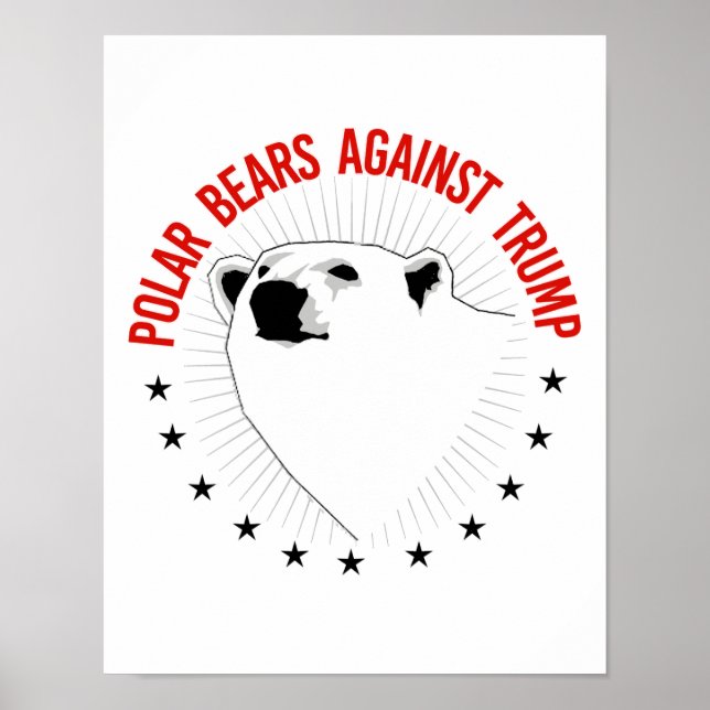 Polar Bears against Trump - ProScience - Poster (Framsidan)