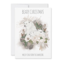 Polar Bears Beary jul Namn White