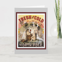 Polar Bears Drinking Lagers Helgkort