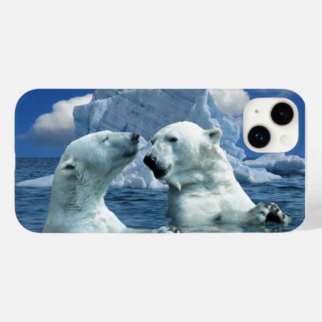 POLAR BEARS Fodral-Mate iPhone 14 (Baksida (horisontell))