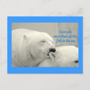 Polar Bears I Kärlek dig mer....Design Vykort
