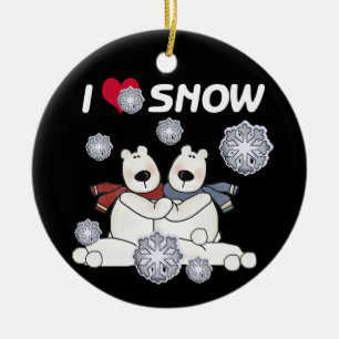 Polar Bears I Kärlek Snö Keepsaké Ornament