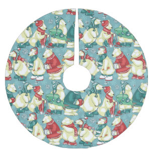 Polar Bears Julgransmatta Borstad Polyester