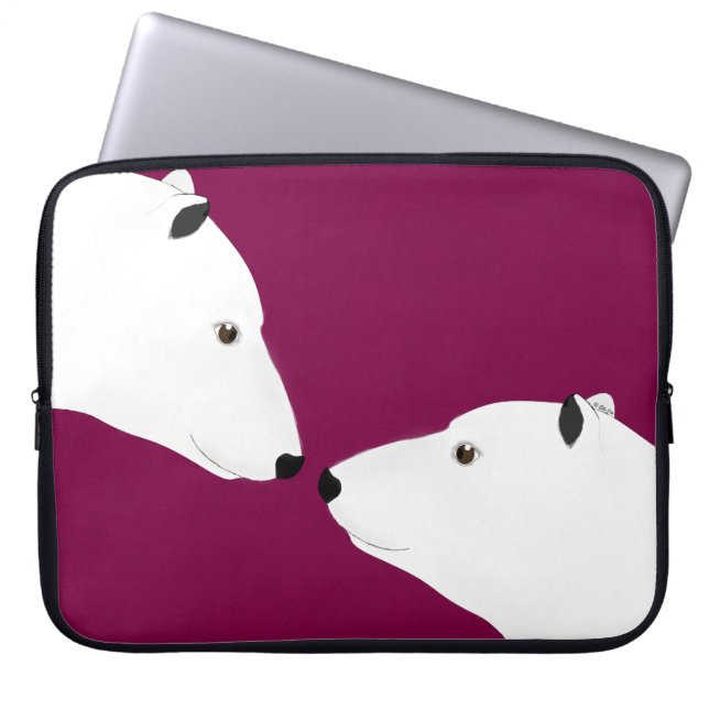 Polar Bears Laptop sleeve (Framsidan)