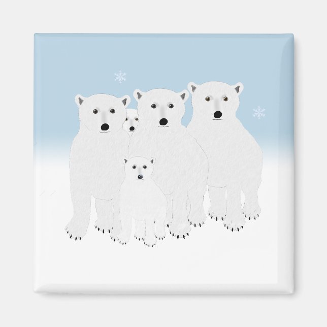 Polar Bears Magnet (Framsidan)