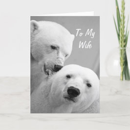 Polar Bears Make till helgdag Helgkort