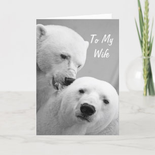 Polar Bears Make till helgdag Helgkort