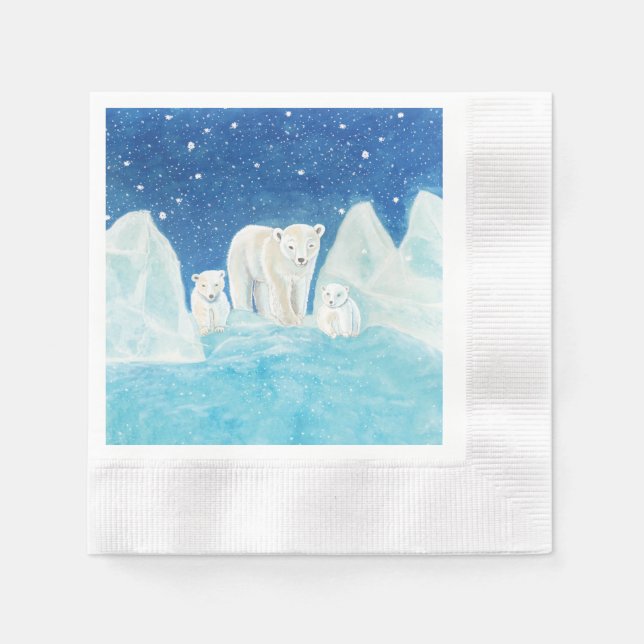 Polar Bears Pappersservett (Framsidan)