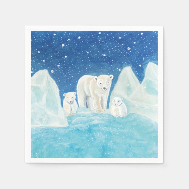 Polar Bears Pappersservett (Framsidan)