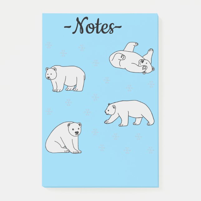 Polar Bears Post-it Block (Framsida)