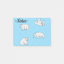 Polar Bears Post-it Block
