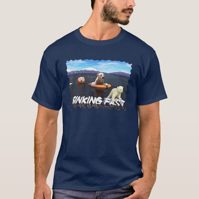 Polar Bears - sjunkande snabbt Tee (Framsida)