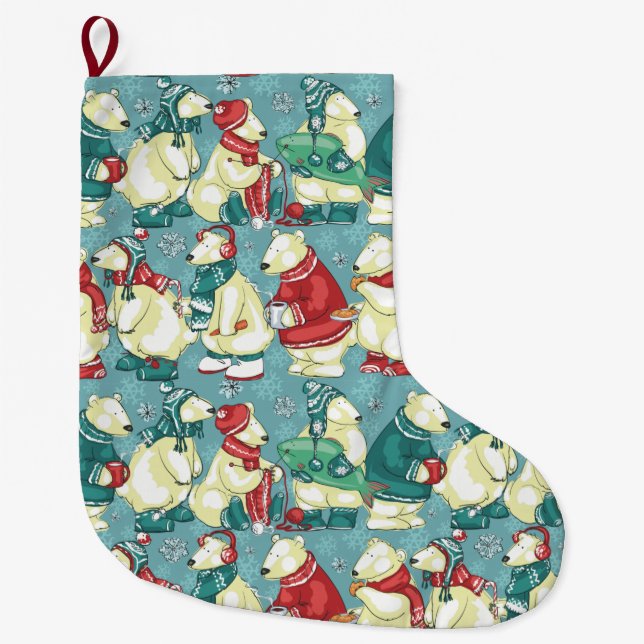 Polar Bears Stor Julstrumpa (Framsidan)