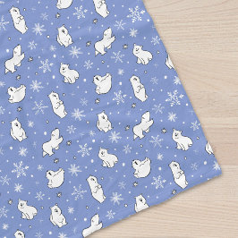Polar Bears Winter Wonderland Snöflingor Baby Kids Fleecefilt