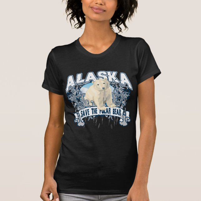Polar björn Alaska Tee Shirt (Framsida)