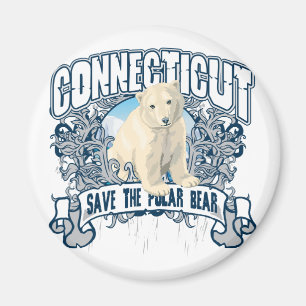 Polar björn Connecticut Magnet
