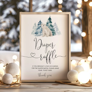 Polar björn Diaper raffle Poster