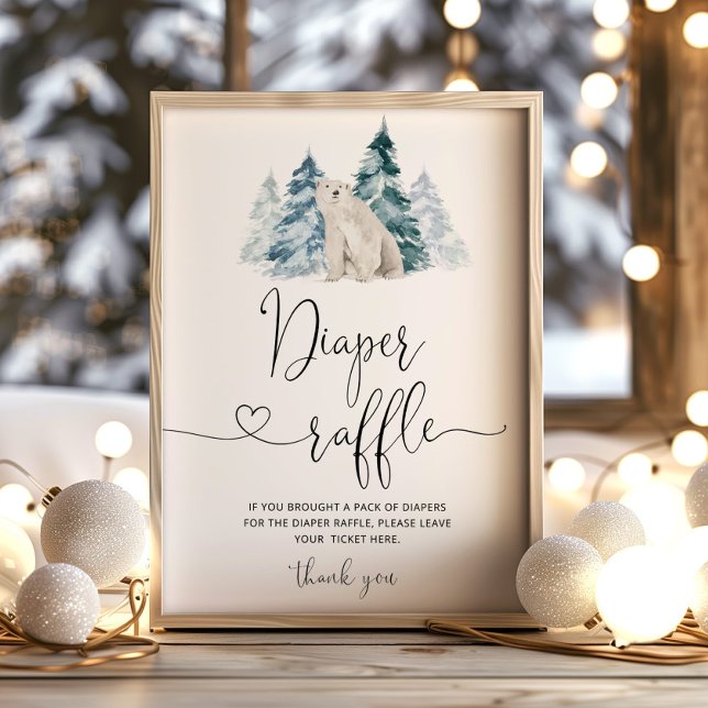 Polar björn Diaper raffle Poster (Skapare uppladdad)