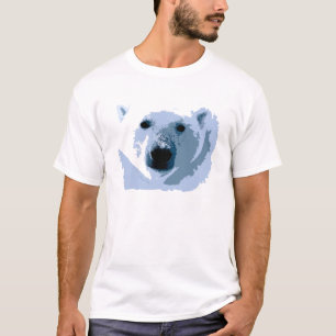 Polar björn för popkonst tee shirt