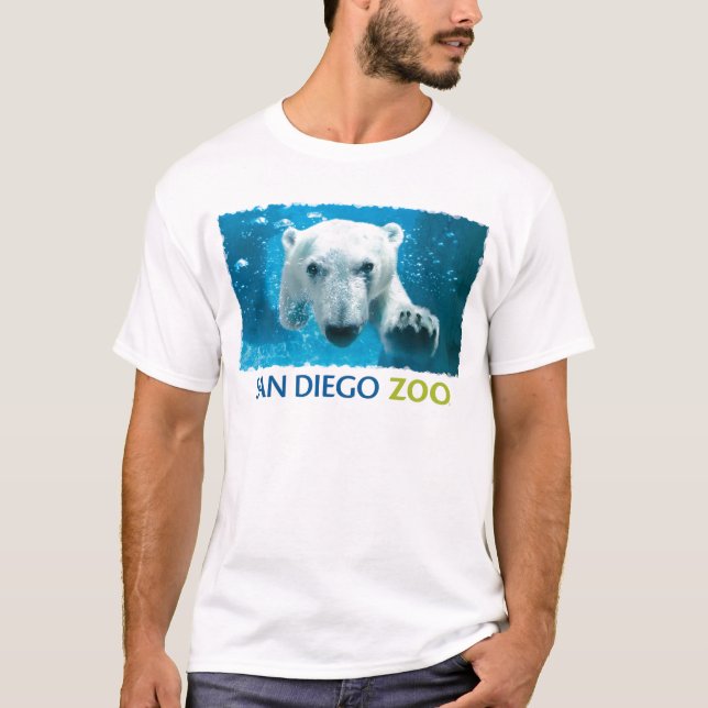Polar björn för San Diego Zoo Tee Shirt (Framsida)