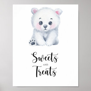 Polar björn - godis och behandling av poster babyd